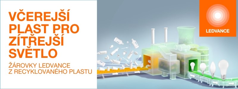 Ekologiska LED-lampor av återvunnen plast