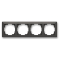 ABB 3901T-A00040 137 - Fyrfackig ram ZONI matt svart