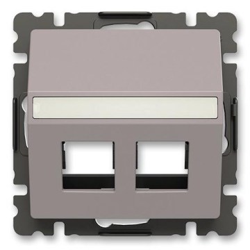 ABB 5014T-A00418 244 - Lock till nätverksuttag 2x ZONI greige