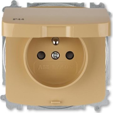 ABB 6619A-A06997 D - Vägguttag för hemmabruk utan ram TANGO 250V IP44 beige
