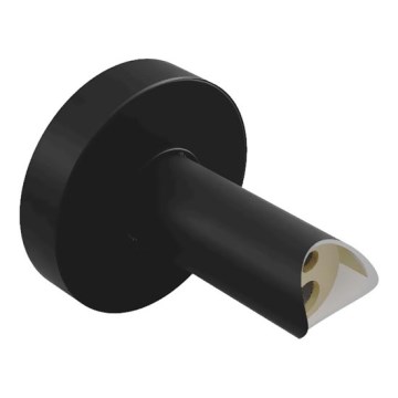 Adapter för dold anslutning av elektriska handdukstorkar i väggen 6,4x6,4 cm svart