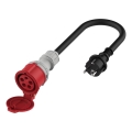 Adapter för elbilar Schuko 16 A (hane) till CEE 16 A
