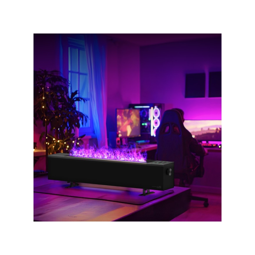 AENO - Smart elektrisk direktvärmare/konvektor 1000/2000 W svart