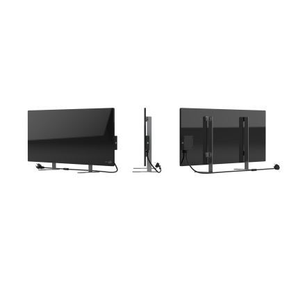 AENO - Smart elektrisk infraröd panel 700W med timer/termostat IP44 Wi-Fi svart