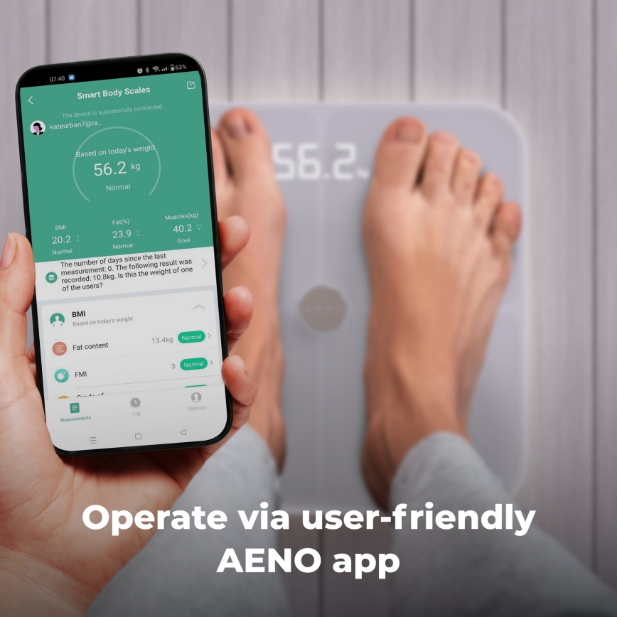 AENO - Smart personlig våg 3xAAA