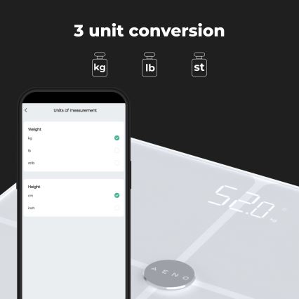 AENO - Smart personlig våg 3xAAA