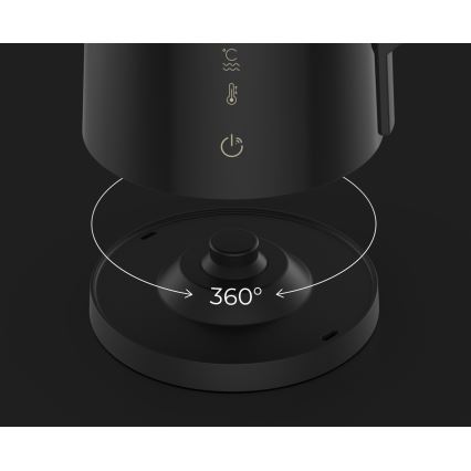 AENO - Smart vattenkokare med LED-display 1,7 l 2200W/230V svart