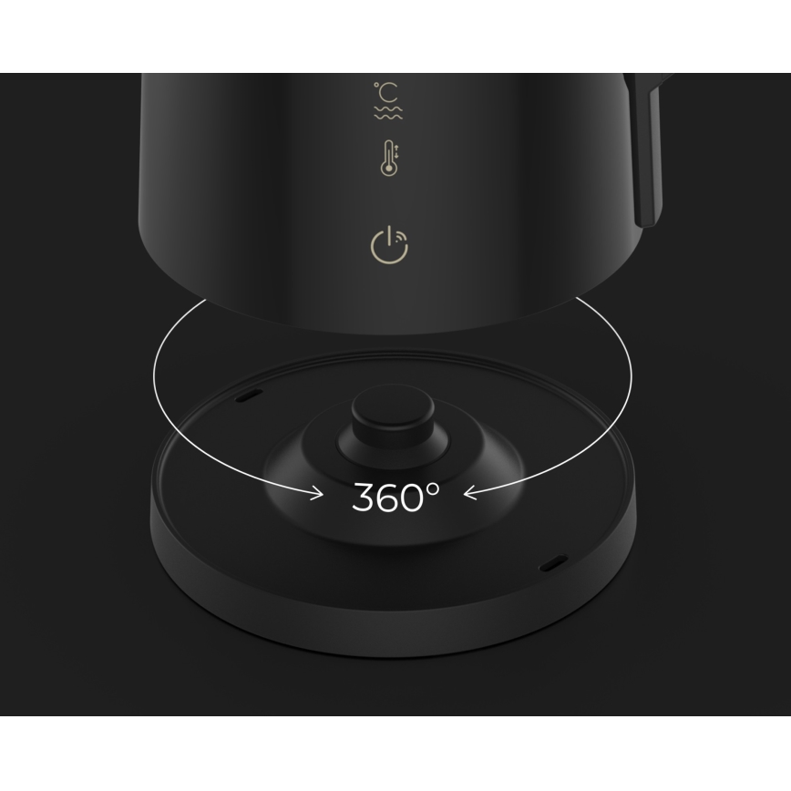 AENO - Smart vattenkokare med LED-display 1,7 l 2200W/230V svart