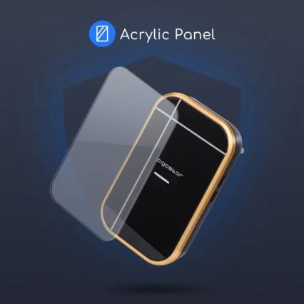 Aigostar - SET 2x Trådlös dörrklocka för vägguttag 230V/12V IP44 svart/koppar