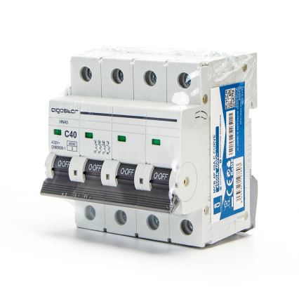 Aigostar - 4-polig automatsäkring 4P-40A-C 400V