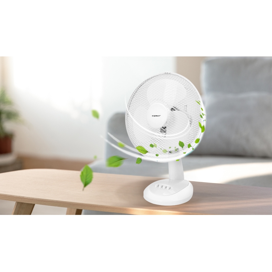 Aigostar - Bordfläkt 35W/230V 34 cm vit
