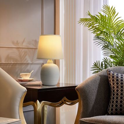 Aigostar - Bordslampa 1xE14/40W/230V beige