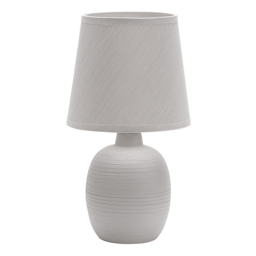 Aigostar - Bordslampa 1xE14/40W/230V grå