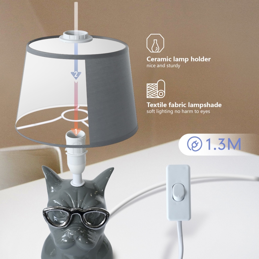 Aigostar - Bordslampa 1xE14/40W/230V