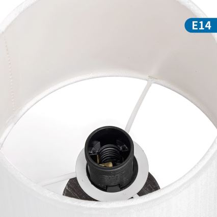 Aigostar - Bordslampa 1xE14/40W/230V svart