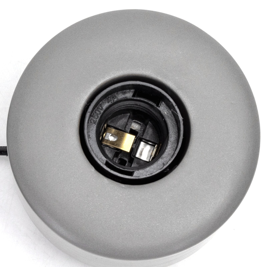 Aigostar - Bordslampa 1xE27/60W/230V grå