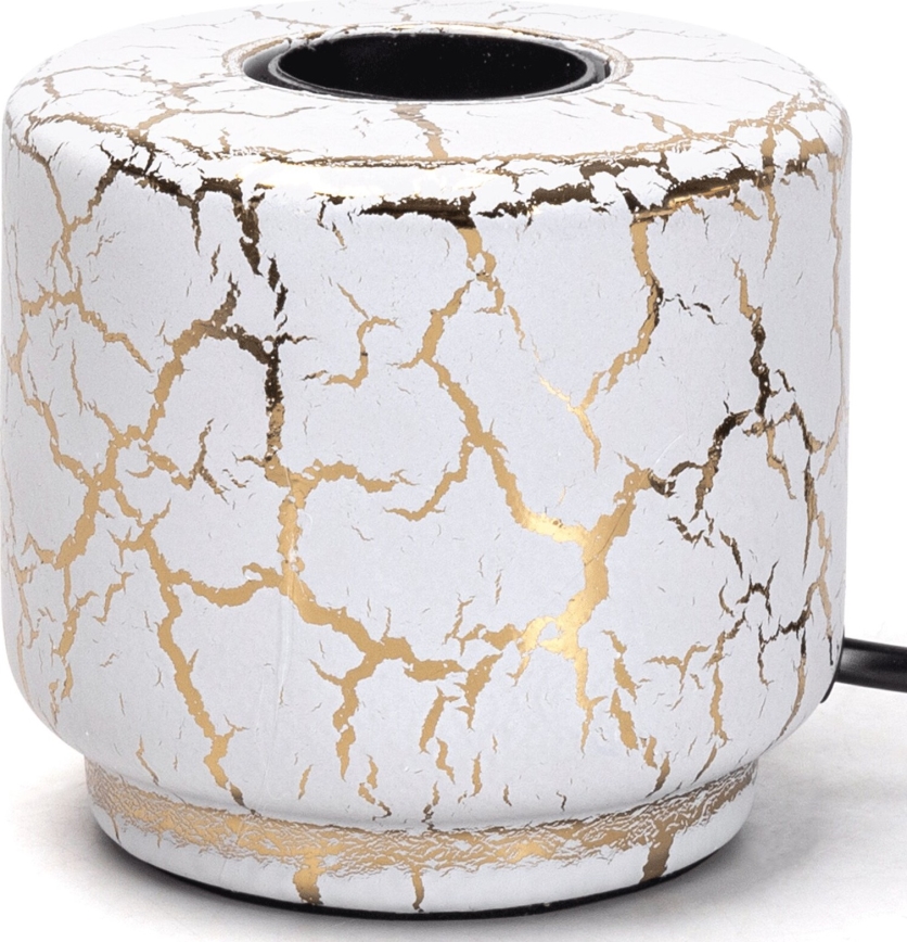 Aigostar - Bordslampa 1xE27/60W/230V vit/guld