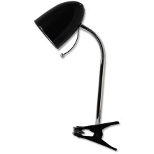 Aigostar -  Bordslampa med klämma 1xE27/11W/230V svart/krom