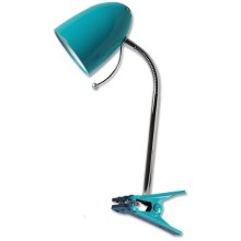 Aigostar -  Bordslampa med klämma 1xE27/36W/230V blå/krom