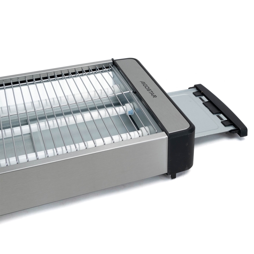 Aigostar - Brödrost 840-1000W/230V matt krom