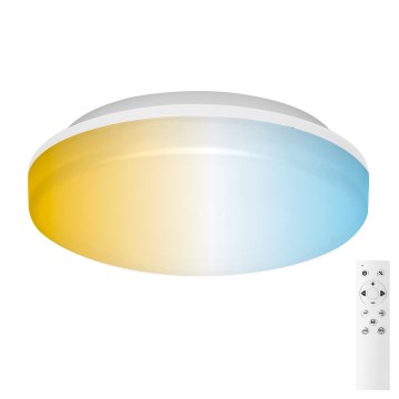 Aigostar - Dimbart badrumstakarmatur LED/24W/230V 3000K–6500K IP54 Ø 33 cm + fjärrkontroll