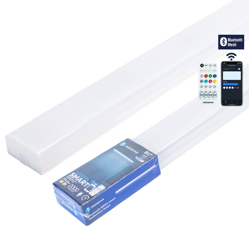 Aigostar - Dimmbar LED-lysrörsarmatur MESH LED/18W/230V 6500K + fjärrkontroll
