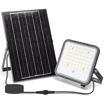 Aigostar - Dimbart LED-solcellsstrålkastare LED/100W/3,4V 3000/4000/6500K IP66 8000 mAh + fjärrkontroll