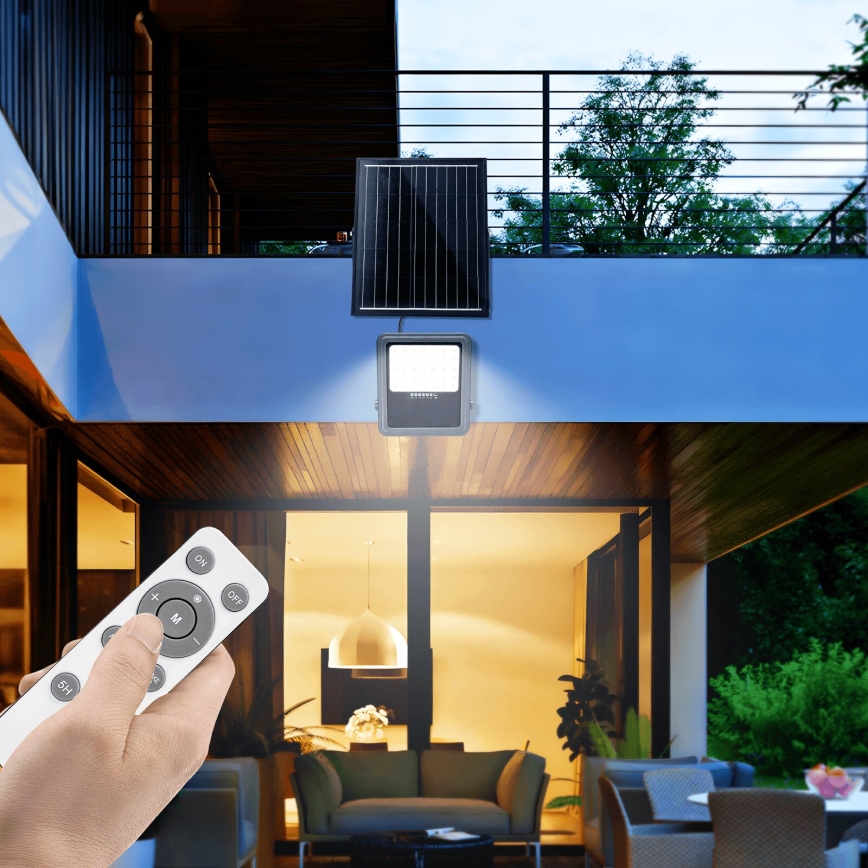 Aigostar - LED dimbar solreflektor LED/200W/3,4V IP65 15000 mAh + fjärrkontroll