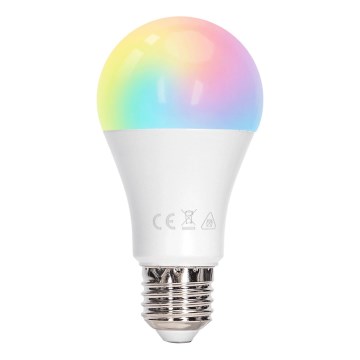 Aigostar - Dimmbar LED-lampa RGBW A60 E27/10W/230V 3000K + fjärrkontroll