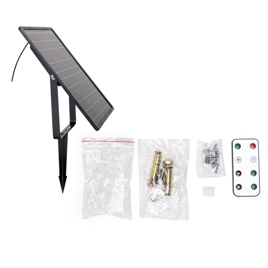 Aigostar - Dimmbar solcellsdriven LED-remsa LED/20W/3,2V 20 m 2700K IP65 20000 mAh + fjärrkontroll