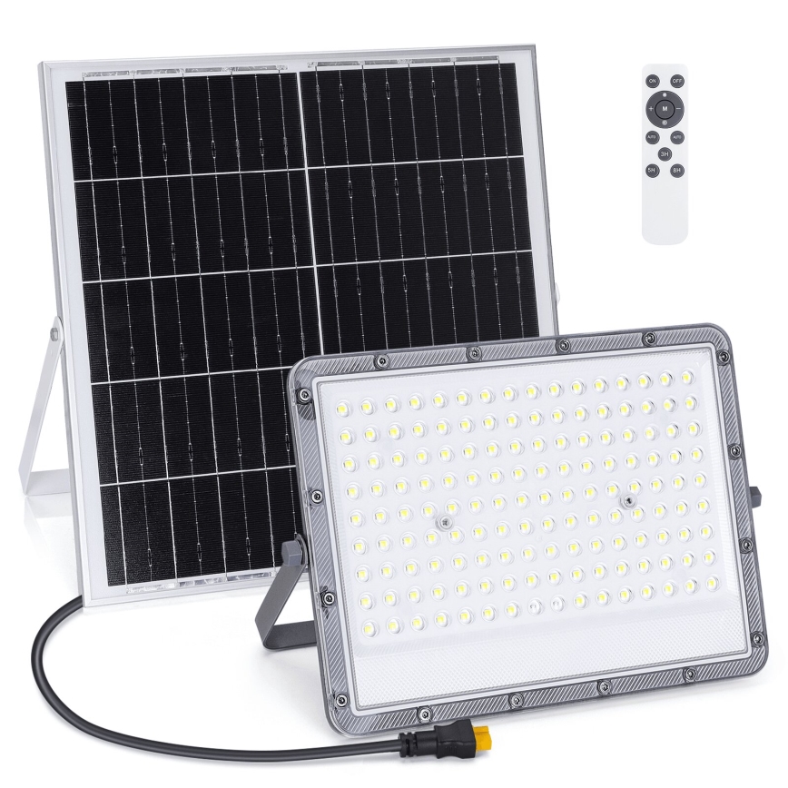 Aigostar - Dimbart LED-solcellsreflektor LED/200W/3,2V IP65 20000 mAh + fjärrkontroll
