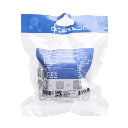 Aigostar - Dimmer vridbar 300W/230V vit