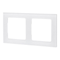 Aigostar - Dubbel ram i glas, vit