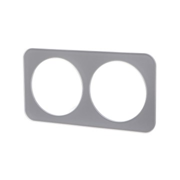 Aigostar - Dubbelfotoram i glas, silver