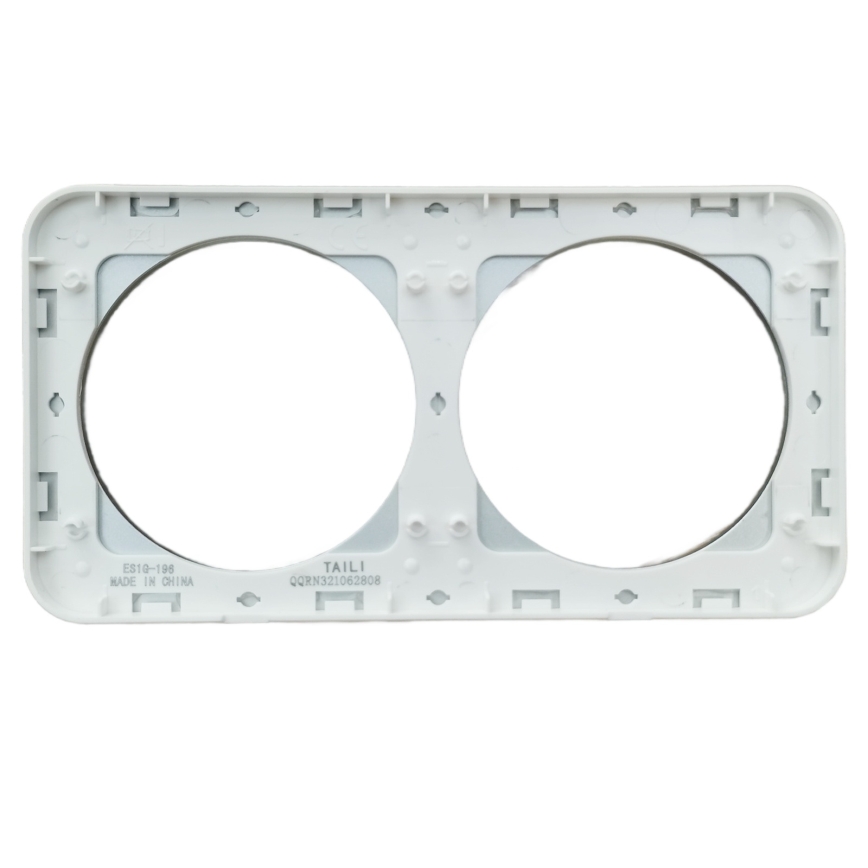 Aigostar - Dubbelfotoram i glas, silver