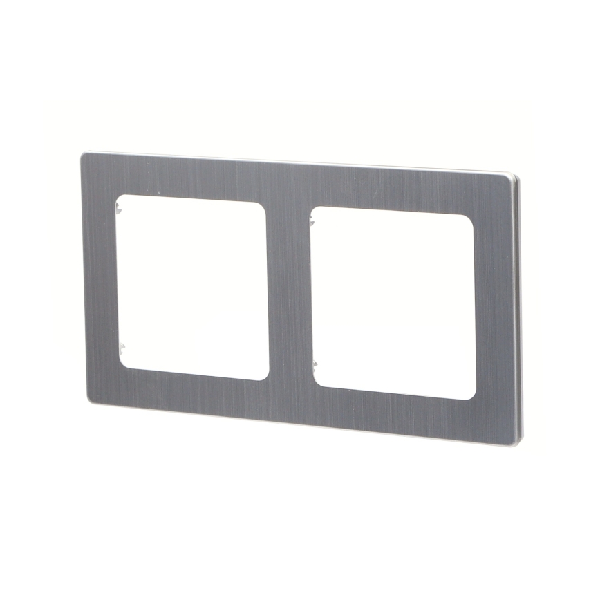 Aigostar - Dubbelram i aluminium, silver