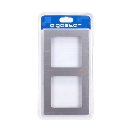 Aigostar - Dubbelram i aluminium, silver