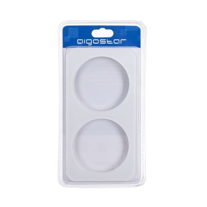 Aigostar - Dubbelfotoram i glas, vit