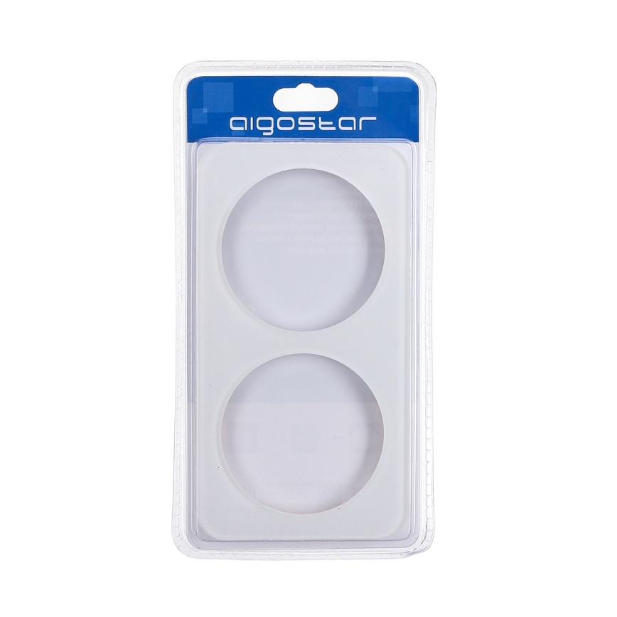 Aigostar - Dubbelfotoram i glas, vit