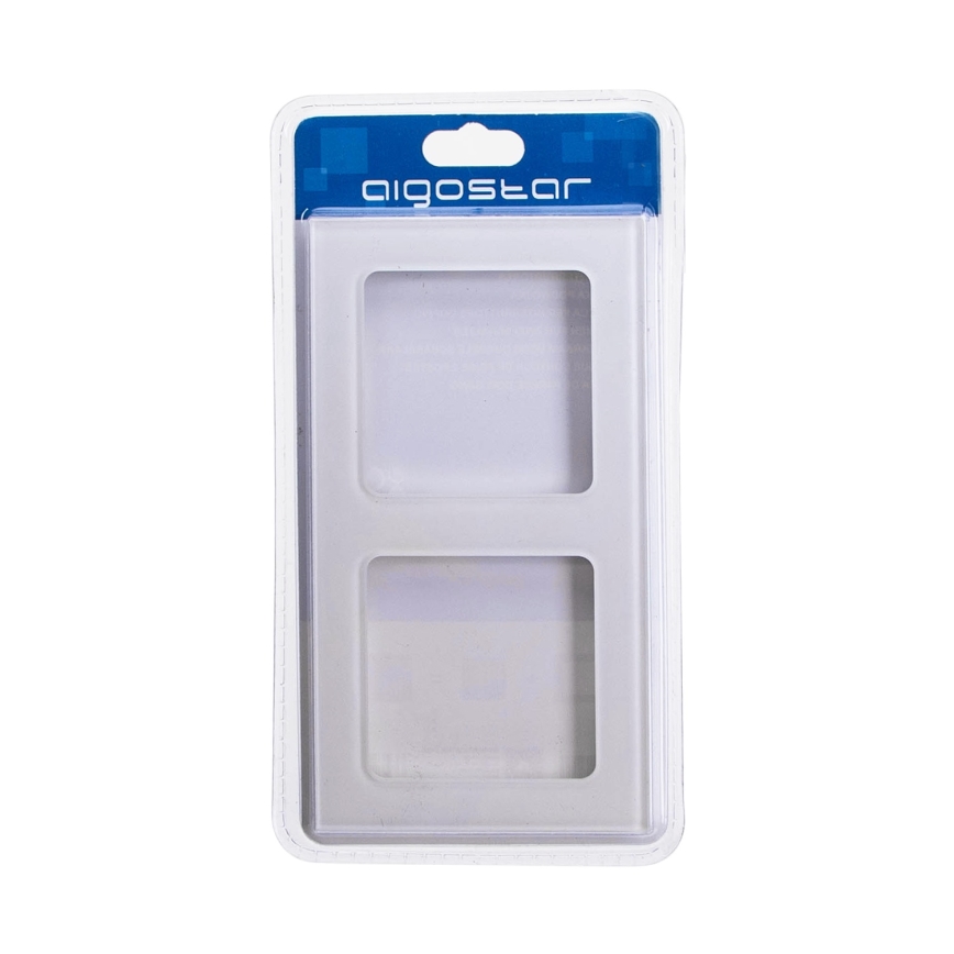 Aigostar - Dubbel ram i glas, vit