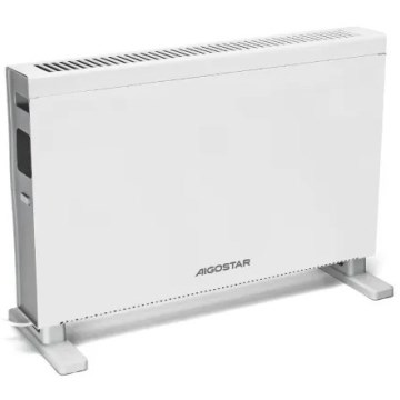 Aigostar - Elektrisk direktvärmare/konvektor med LCD-display ECO/1250/2000W/230V + fjärrkontroll