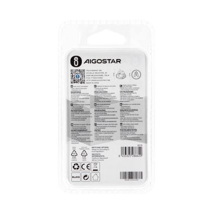 Aigostar - EU-reseadapter, vit