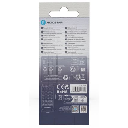 Aigostar - Fjärrkontroll MESH 1xCR2032