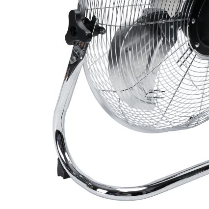Aigostar - Golvfläkt 100 W/230 V, Ø 54 cm, blank krom
