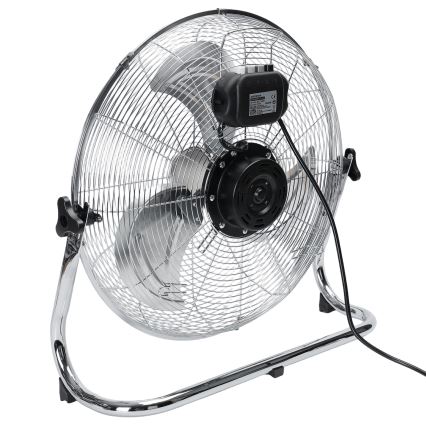 Aigostar - Golvfläkt 100 W/230 V, Ø 54 cm, blank krom