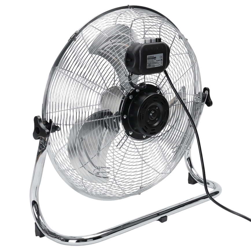 Aigostar - Golvfläkt 100 W/230 V, Ø 54 cm, blank krom