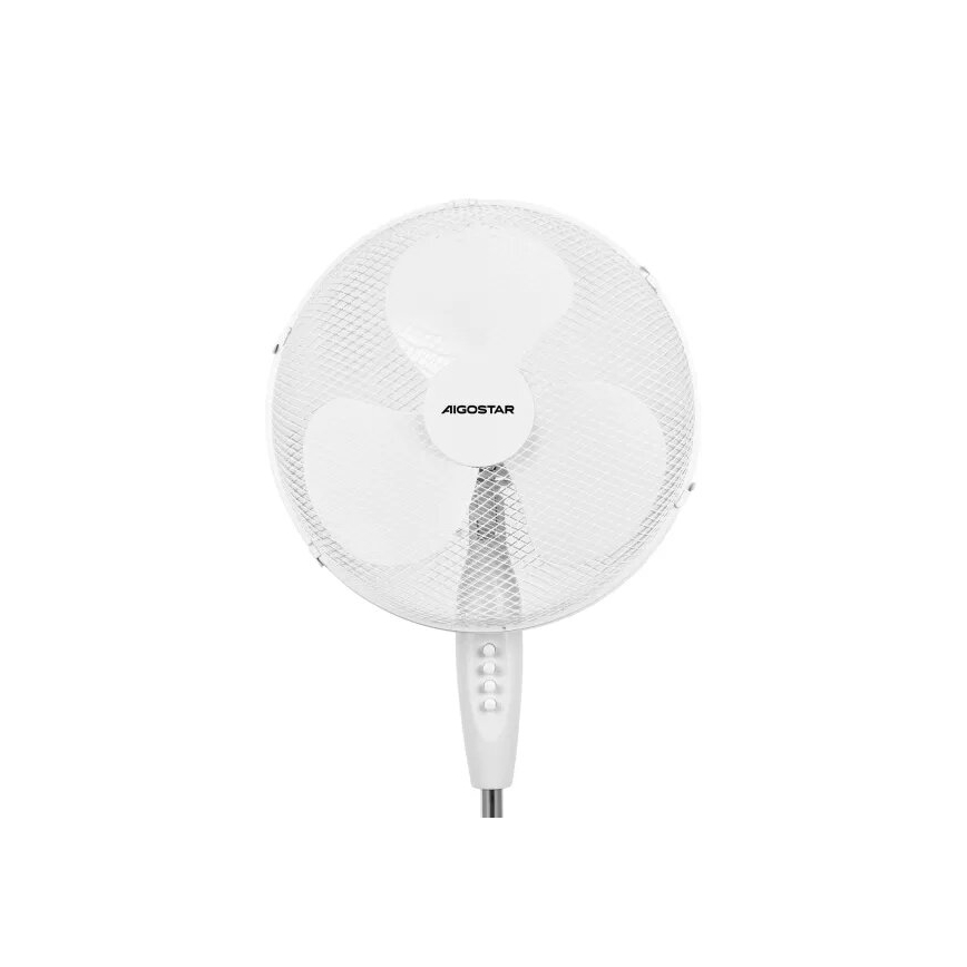 Aigostar - Golvfläkt 40W/230V vit