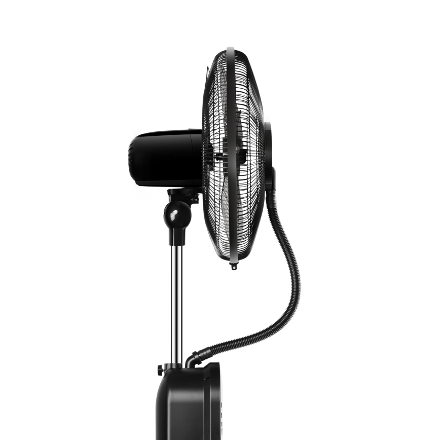 Aigostar - Golvfläkt med dimmseffekt 95W/230V svart/grå + fjärrkontroll