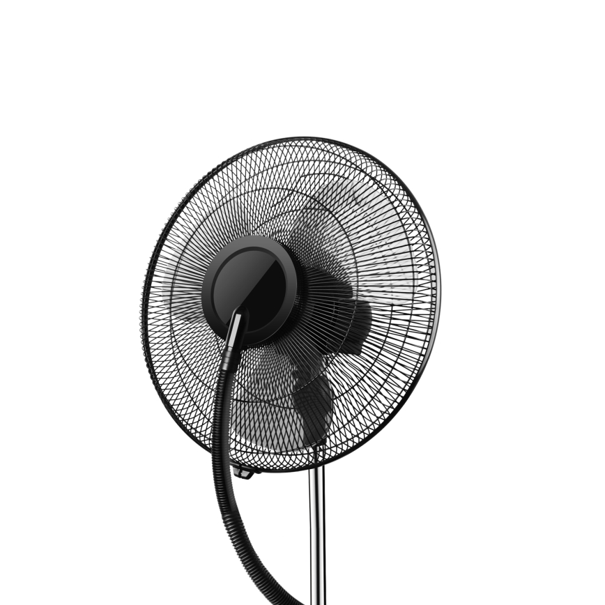 Aigostar - Golvfläkt med dimmseffekt 95W/230V svart/grå + fjärrkontroll