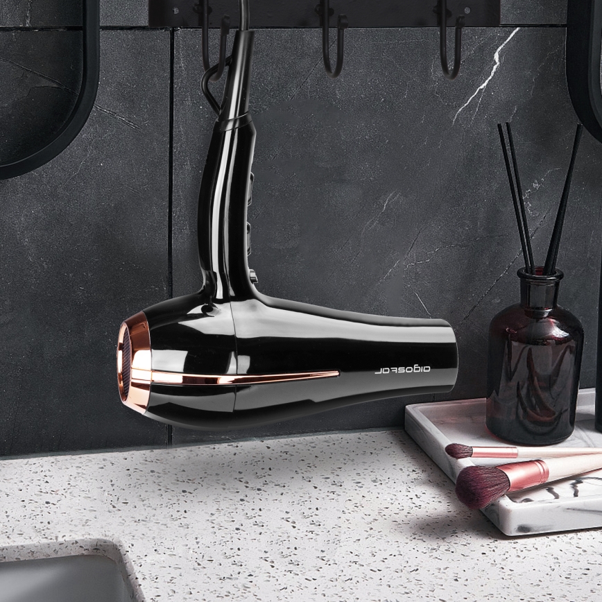 Aigostar - Hairdryer 2400W/230V svart/koppar